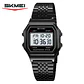 Reloj Digital SKMEI 2465 de lujo para hombre, reloj electrónico resistente al agua de acero inoxidable. - Miniatura 7