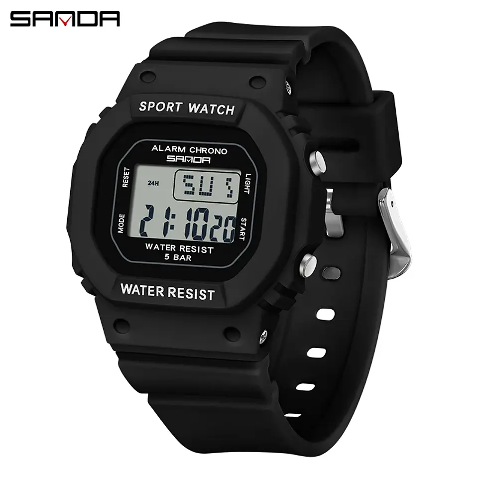 Reloj Digital LED SANDA para niños y niñas, reloj deportivo para niños, reloj electrónico resistente al agua, reloj de regalo informal para niños al aire libre 11
