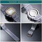 Reloj Digital LED con correa de acero similar a F91W para mujer, relojes militares deportivos Vintage, pulsera electrónica - Miniatura 6