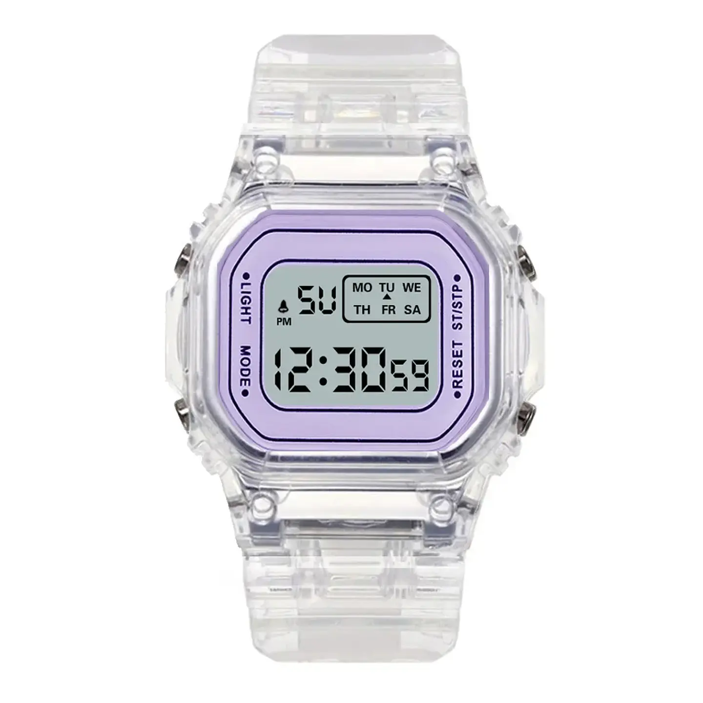 Reloj Digital LED con correa de acero similar a F91W para mujer, relojes militares deportivos Vintage, pulsera electrónica 7