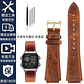 Correa de reloj Retro de cuero genuino para Casio AE1200 AE1300 A158W/A168 W-216H, correa de reloj Vintage, pulsera de boca convexa para hombre de 18MM - Miniatura 11