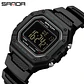 SANDA 2156 reloj de moda para hombre, relojes deportivos militares resistentes al agua, relojes de pulsera digitales Led con esfera grande del ejército, cronómetros para hombre - Miniatura 9