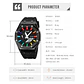 Reloj SKMEI 2100 resistente al agua para hombre, cronómetro de cuenta atrás, luz Led, reloj de pulsera con movimiento electrónico, reloj despertador de 5 horas, relojes digitales - Miniatura 6