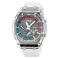 Reloj SKMEI 2100 resistente al agua para hombre, cronómetro de cuenta atrás, luz Led, reloj de pulsera con movimiento electrónico, reloj despertador de 5 horas, relojes digitales - Miniatura 7
