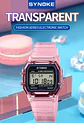 Reloj Digital SYNOKE para estudiantes, reloj deportivo Unisex, reloj deportivo multifunción resistente al agua con LED luminoso, reloj clásico para hombres y mujeres - Miniatura 14