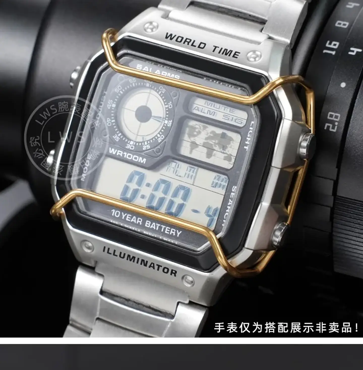 Protección para Casio AE1200 AE-1200WHD-1A AE1300 protector accesorios de parachoques de acero de alta calidad accesorios de reloj 15
