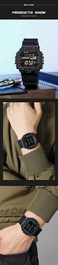 Reloj SKMEI 2523 deportivos con cuenta atrás para Hombre, relojes electrónicos impermeables, Reloj militar cronógrafo. - Miniatura 12