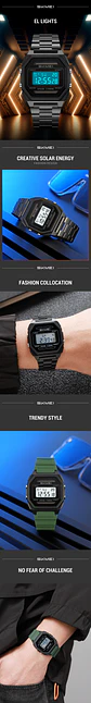 Relojes SKMEI 2640 digitales con energía Solar para hombres y mujeres, relojes deportivos impermeables electrónicos para hombre, Reloj militar para niño, Reloj para Hombre - Miniatura 14