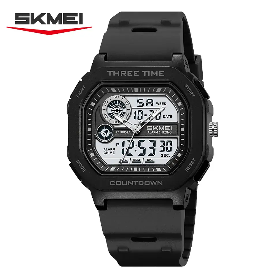 SKMEI 2641 Nuevo Reloj Digital Deportivo de Doble Pantalla para Hombre, Reloj Militar Electrónico Multifuncional a Prueba de Agua. 7