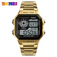 Reloj Digital SKMEI 1335 para Hombre, relojes de pulsera electrónicos cronógrafo impermeables deportivos Retro para Hombre, Reloj de acero inoxidable para Hombre - Miniatura 10