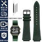 Correa de reloj Retro de cuero genuino para Casio AE1200 AE1300 A158W/A168 W-216H, correa de reloj Vintage, pulsera de boca convexa para hombre de 18MM - Miniatura 16