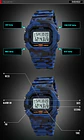 SKMEI 1628 relojes digitales de lujo para Hombre, relojes de pulsera electrónicos deportivos impermeables para Hombre, Reloj con luz trasera militar, Reloj 1988 para Hombre - Miniatura 21