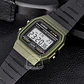 Reloj Casio para hombre, reloj de pulsera digital con correa de resina negra a la moda Retro, modelo F-91WM-3A - Miniatura 6