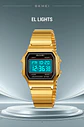 Reloj Digital SKMEI 2465 de lujo para hombre, reloj electrónico resistente al agua de acero inoxidable. - Miniatura 18