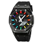 Reloj SKMEI 2100 resistente al agua para hombre, cronómetro de cuenta atrás, luz Led, reloj de pulsera con movimiento electrónico, reloj despertador de 5 horas, relojes digitales - Miniatura 10
