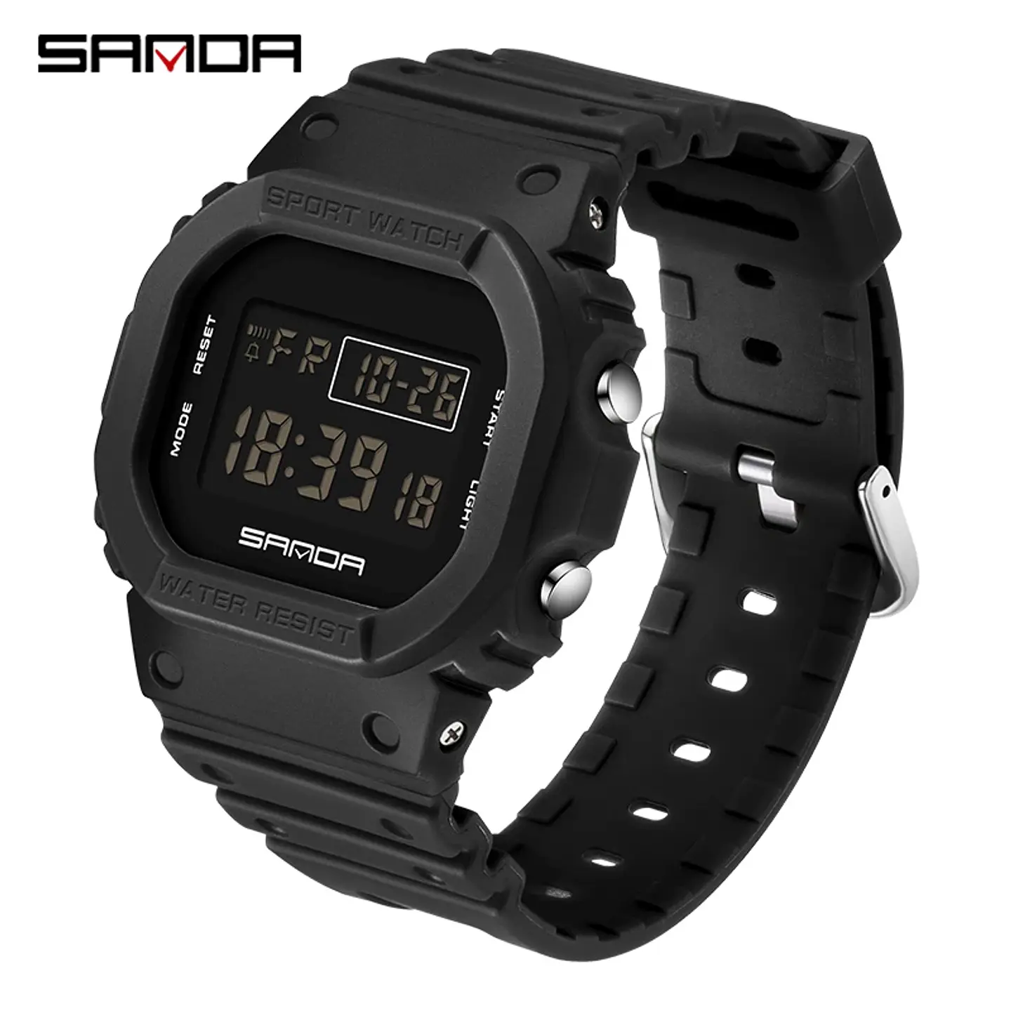 Reloj Digital SANDA de la mejor marca a la moda estilo G para hombre, relojes deportivos impermeables. 11