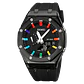 Reloj SKMEI 2100 resistente al agua para hombre, cronómetro de cuenta atrás, luz Led, reloj de pulsera con movimiento electrónico, reloj despertador de 5 horas, relojes digitales - Miniatura 11