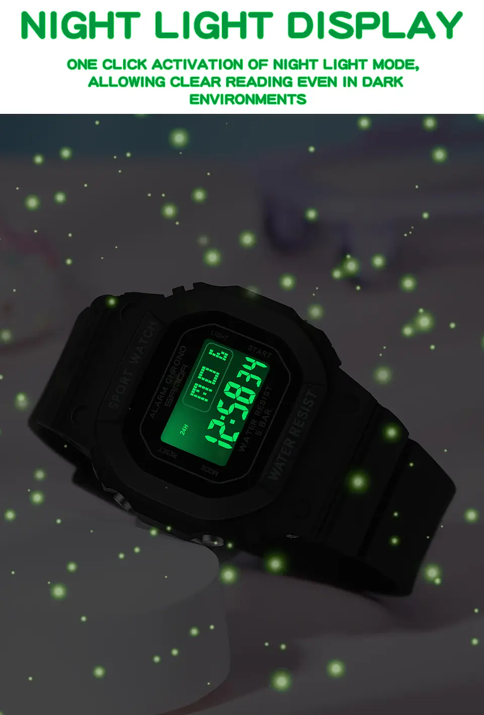 Reloj Digital LED SANDA para niños y niñas, reloj deportivo para niños, reloj electrónico resistente al agua, reloj de regalo informal para niños al aire libre 21