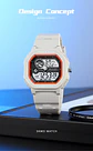 SKMEI 2641 Nuevo Reloj Digital Deportivo de Doble Pantalla para Hombre, Reloj Militar Electrónico Multifuncional a Prueba de Agua. - Miniatura 13