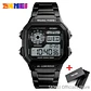 Reloj Digital SKMEI 1335 para Hombre, relojes de pulsera electrónicos cronógrafo impermeables deportivos Retro para Hombre, Reloj de acero inoxidable para Hombre - Miniatura 12