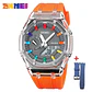 Reloj SKMEI 2100 resistente al agua para hombre, cronómetro de cuenta atrás, luz Led, reloj de pulsera con movimiento electrónico, reloj despertador de 5 horas, relojes digitales - Miniatura 12