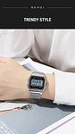 Reloj Digital SKMEI 2465 de lujo para hombre, reloj electrónico resistente al agua de acero inoxidable. - Miniatura 21