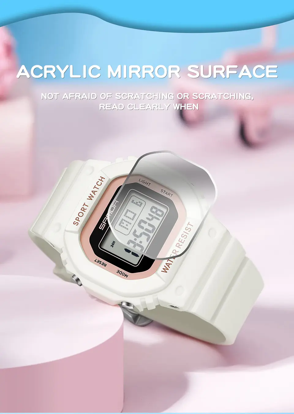 Reloj Digital LED SANDA para niños y niñas, reloj deportivo para niños, reloj electrónico resistente al agua, reloj de regalo informal para niños al aire libre 24