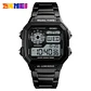 Reloj Digital SKMEI 1335 para Hombre, relojes de pulsera electrónicos cronógrafo impermeables deportivos Retro para Hombre, Reloj de acero inoxidable para Hombre - Miniatura 14