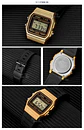 Reloj Casio para hombre, reloj de pulsera digital con correa de resina negra a la moda Retro, modelo F-91WM-3A - Miniatura 11