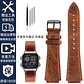Correa de reloj Retro de cuero genuino para Casio AE1200 AE1300 A158W/A168 W-216H, correa de reloj Vintage, pulsera de boca convexa para hombre de 18MM - Miniatura 19