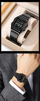 Reloj Digital SKMEI 2465 de lujo para hombre, reloj electrónico resistente al agua de acero inoxidable. - Miniatura 25