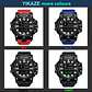 Reloj de pulsera electrónico deportivo a la moda para hombre, Esfera Grande, multifuncional, resistente al agua, alarma luminosa, reloj militar para niños y hombres - Miniatura 20