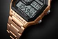 Reloj Digital SKMEI 1335 para Hombre, relojes de pulsera electrónicos cronógrafo impermeables deportivos Retro para Hombre, Reloj de acero inoxidable para Hombre - Miniatura 20