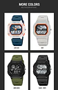 SKMEI 2641 Nuevo Reloj Digital Deportivo de Doble Pantalla para Hombre, Reloj Militar Electrónico Multifuncional a Prueba de Agua. - Miniatura 26