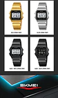 Reloj Digital SKMEI 2465 de lujo para hombre, reloj electrónico resistente al agua de acero inoxidable. - Miniatura 31