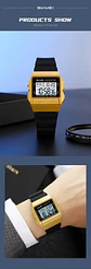 Reloj Electrónico Digital Deportivo SKMEI 2475, Nuevo, Resistente al Agua, para Hombre y Mujer, Diseño Simple, con Luz Nocturna EL, Reloj de Lujo - Miniatura 23