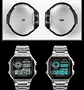 Reloj Digital SKMEI 1335 para Hombre, relojes de pulsera electrónicos cronógrafo impermeables deportivos Retro para Hombre, Reloj de acero inoxidable para Hombre - Miniatura 22