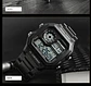 Reloj Digital SKMEI 1335 para Hombre, relojes de pulsera electrónicos cronógrafo impermeables deportivos Retro para Hombre, Reloj de acero inoxidable para Hombre - Miniatura 28