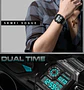 Reloj Digital SKMEI 1335 para Hombre, relojes de pulsera electrónicos cronógrafo impermeables deportivos Retro para Hombre, Reloj de acero inoxidable para Hombre - Miniatura 29