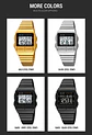 Reloj Electrónico Digital Deportivo SKMEI 2475, Nuevo, Resistente al Agua, para Hombre y Mujer, Diseño Simple, con Luz Nocturna EL, Reloj de Lujo - Miniatura 31