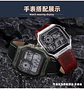 Correa de reloj Retro de cuero genuino para Casio AE1200 AE1300 A158W/A168 W-216H, correa de reloj Vintage, pulsera de boca convexa para hombre de 18MM - Miniatura 28