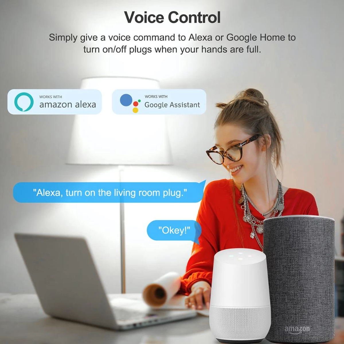 Enchufe Inteligente Wifi Control De Voz Alexa Google Asistente