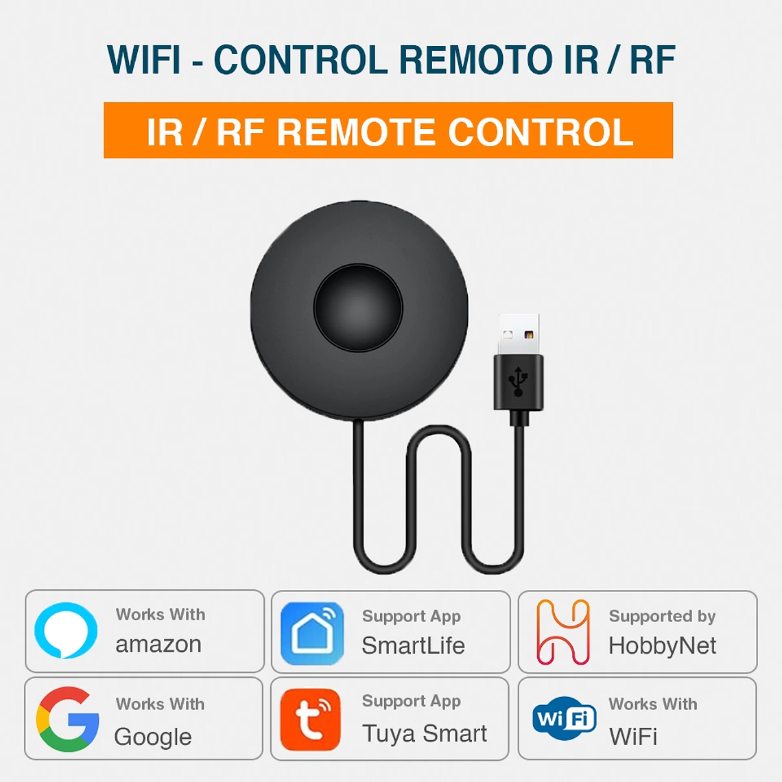 WiFi - Mini Control Remoto Universal WiFi IR RF - Tuya Smart Life 1