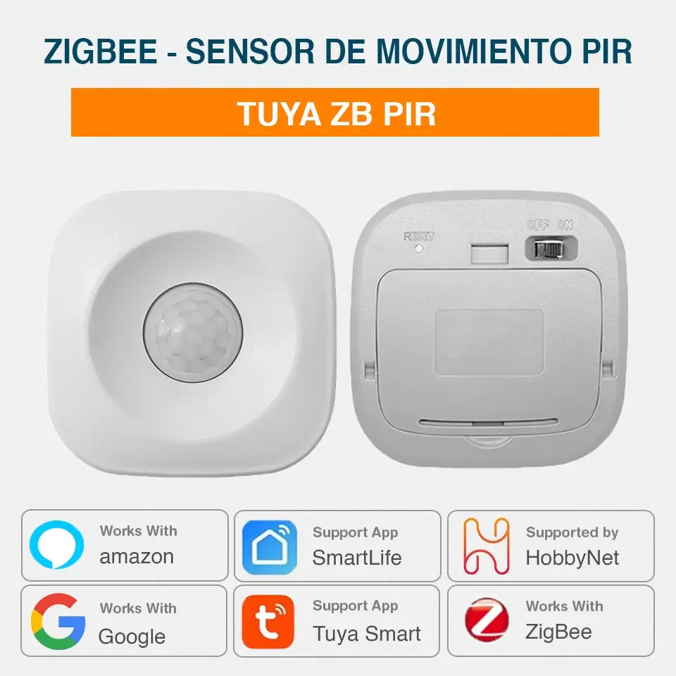 Tuya-Sensor de movimiento inalámbrico ZigBee/WiFi PIR, Detector infrarrojo,  alarma antirrobo de seguridad, Control por aplicación Smart life