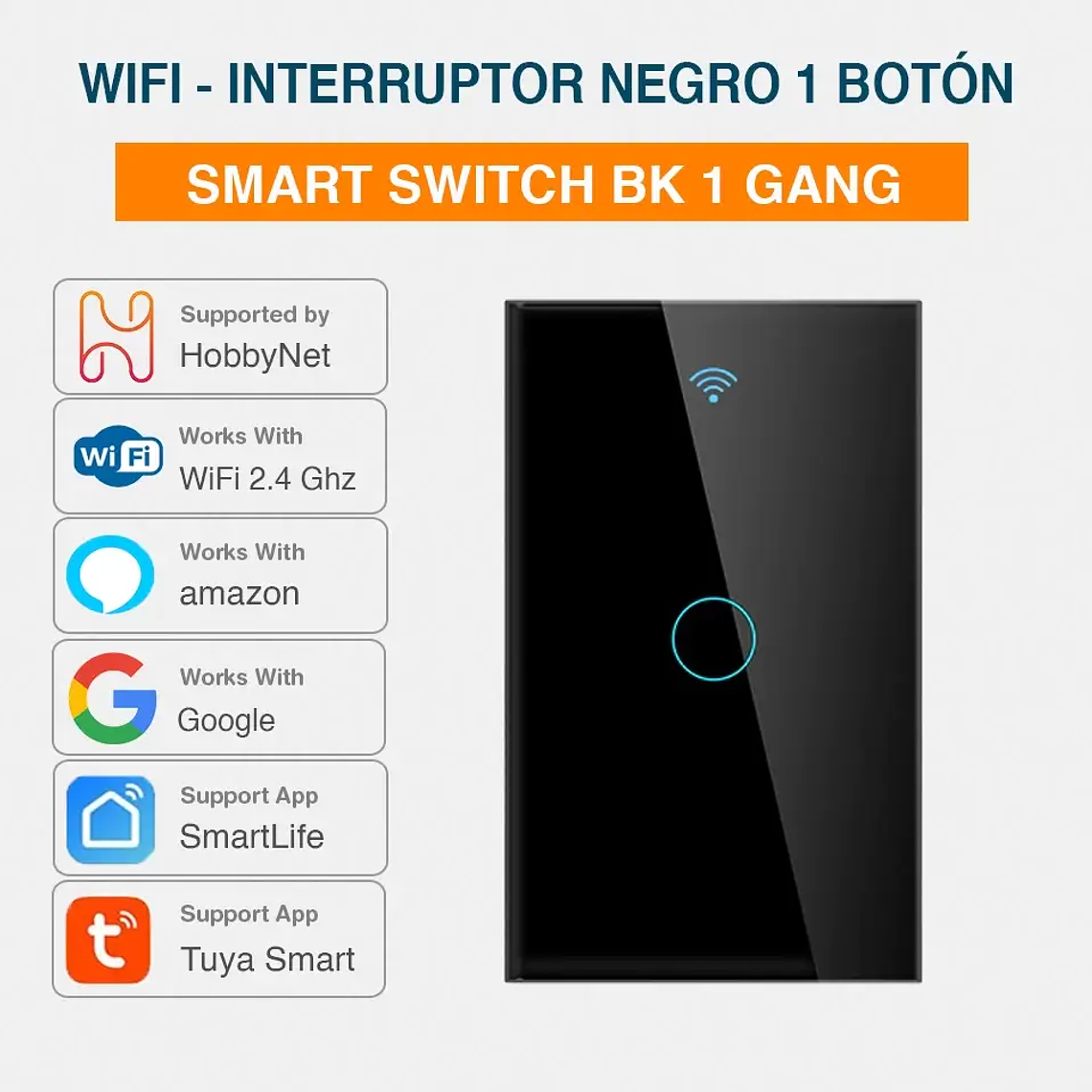 WiFi - Interruptor Inteligente Táctil 1G Sencillo - Tuya Smart Life 6