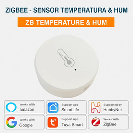 Zigbee - Sensor de Humedad y Temperatura - Tuya Smart Life