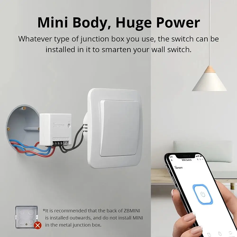Zigbee - Mini Interruptor Inteligente ZB-MINI 7