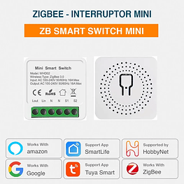 Zigbee - Interruptor Inteligente Mini 16A - Tuya Smart Life