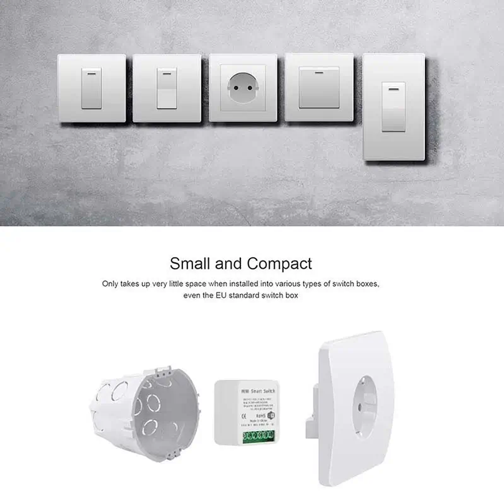 ZB15S ZigBee Interruptor, interruptor de luz ZigBee, interruptor  inteligente para automatización del hogar ZigBee, requiere cable neutro,  cubiertas