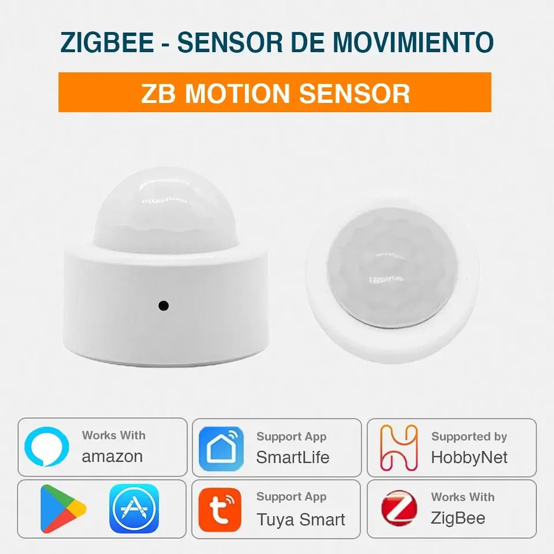 Zigbee - Sensor Movimiento PIR e Iluminancia - Tuya Smart Life 1